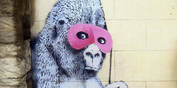 Бэнкси — анонимный граффитист из Англии. Картины, граффити Бэнкси