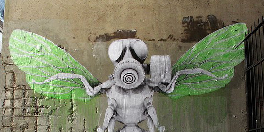 Симбиоз природы и современных технологий в граффити Ludo