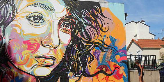 Трафаретные граффити C215 — удивительные портреты от Кристиана Гюми