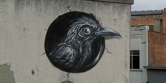 Граффти Roa — нашествие зверей и птиц в городах по всему миру