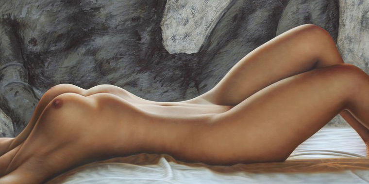 Женская красота в гиперреалистичных картинах Омара Ортиза
