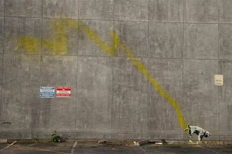 Картины, граффити Бэнкси